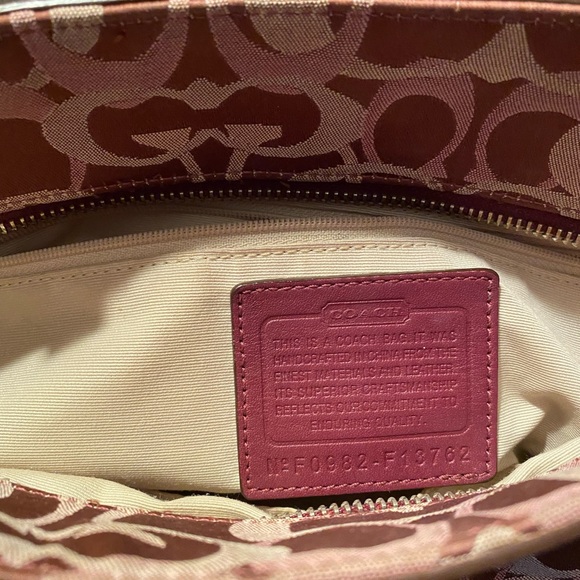 COACH Opal SIGNATURE Gallery Tote Carryall Leather - Picture 5 of 5